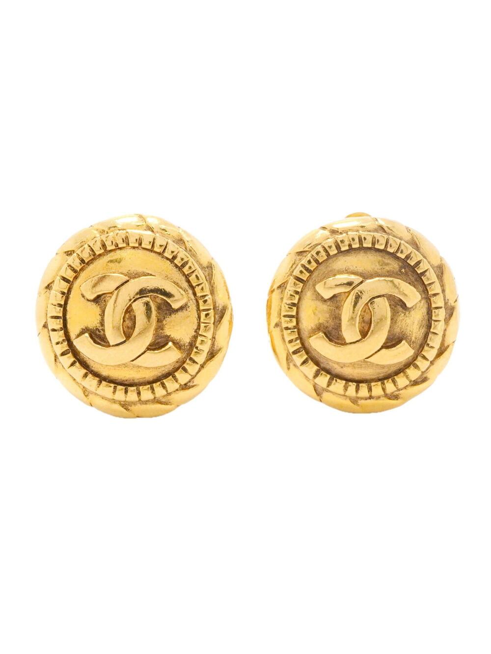 Chanel Cc Logo Circle Clip-On Earrings #351446C61B